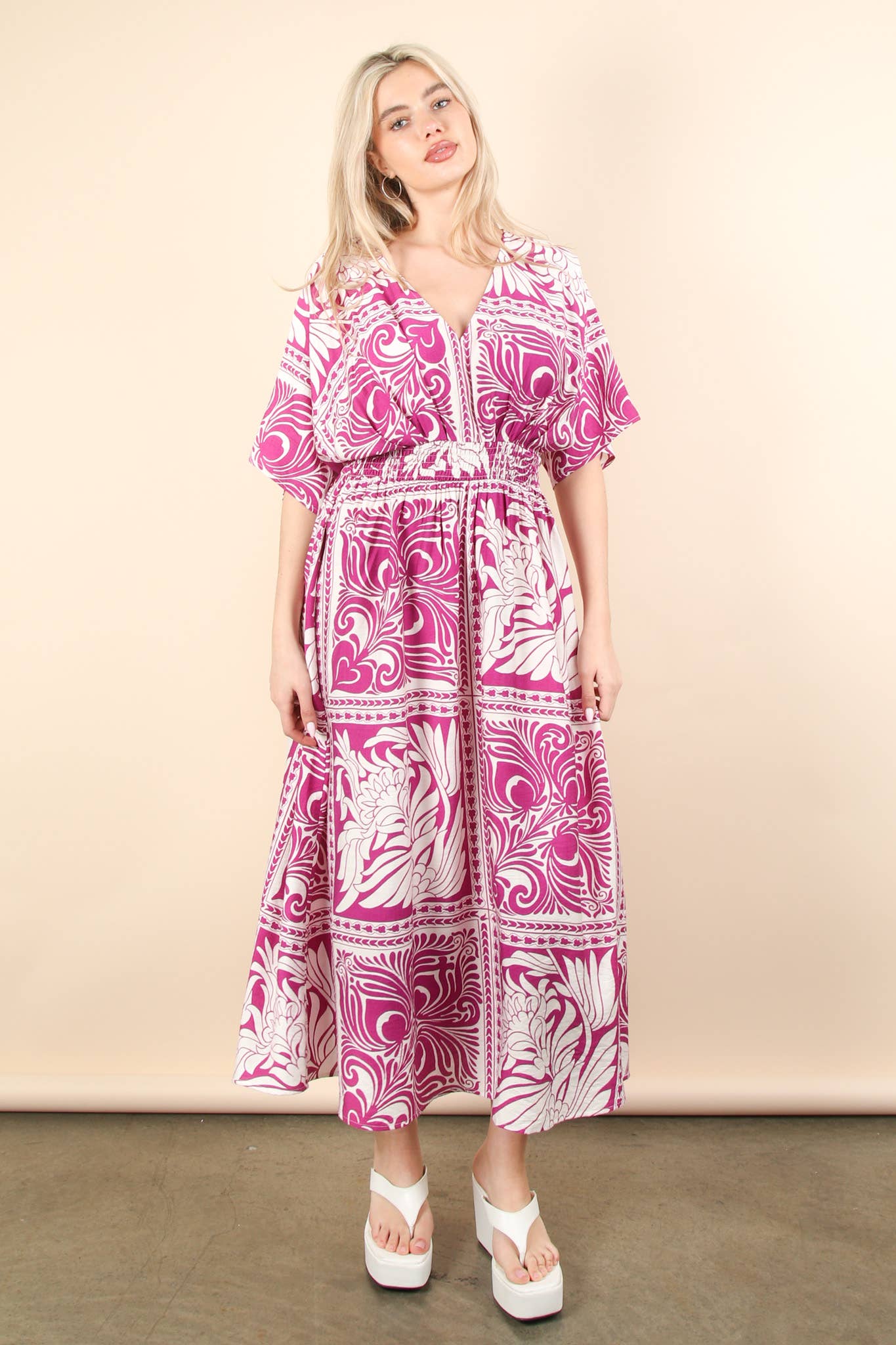 PL Bell Sleeve Woven Mini Dress