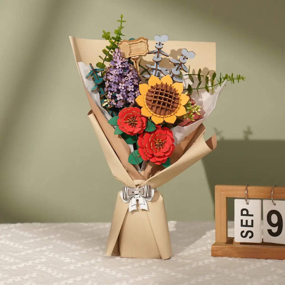 Bouquet 3D Wooden Flower Puzzle