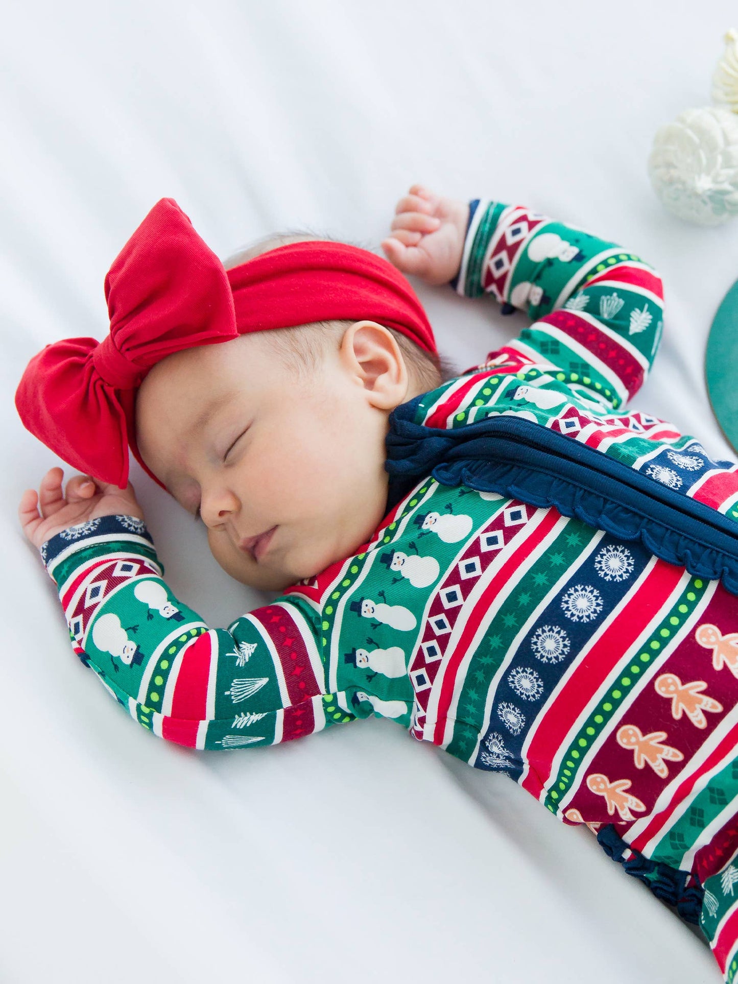 Fair Isle Friends Bamboo Footed Ruffle Pajama