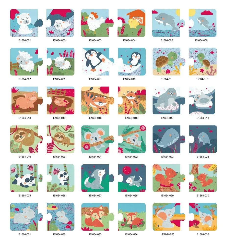 Animal Family Pairing Puzzles