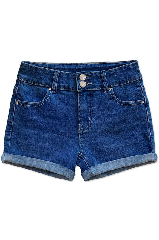 2-Button Denim Shorts (Girls)