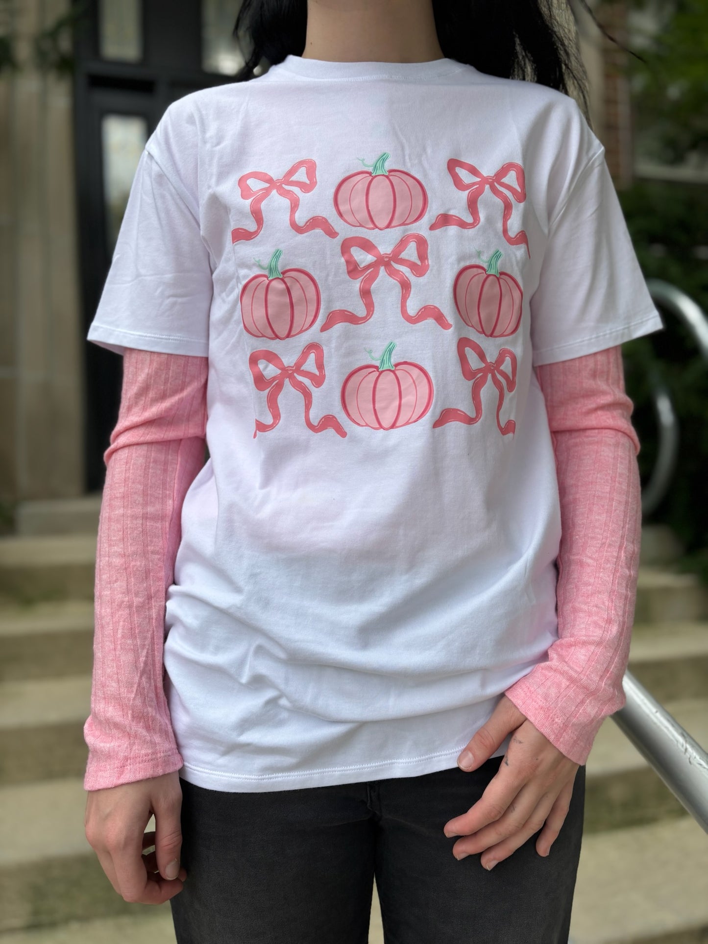 Pumpkin & Bows Tee