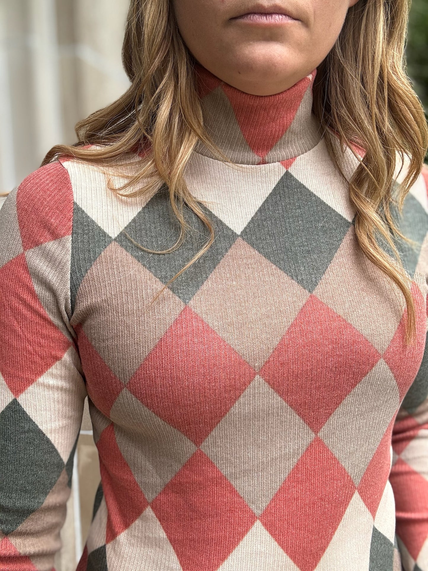 Argyle Goodness Turtle Neck
