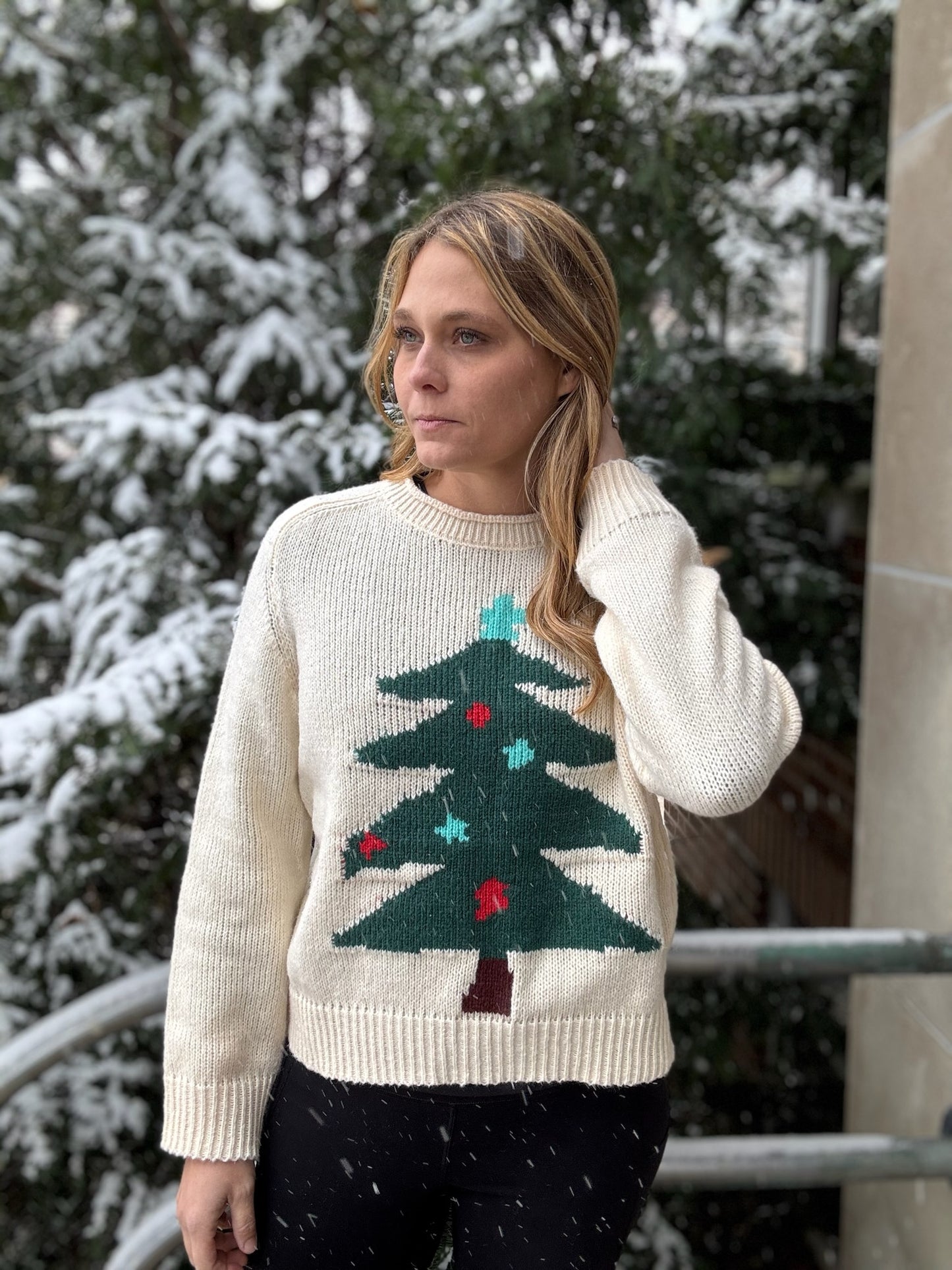 Christmas Tree Pullover Knit Sweater