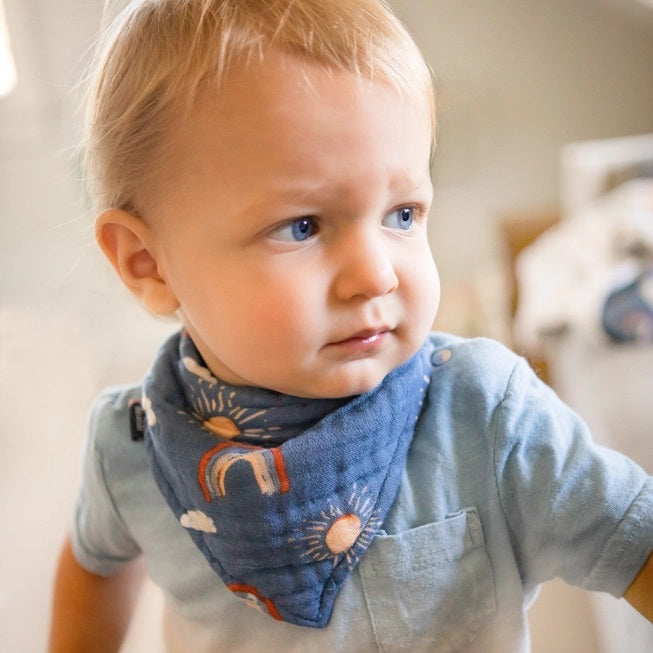 Narwhal + Hello Sunshine Bandana Bibs