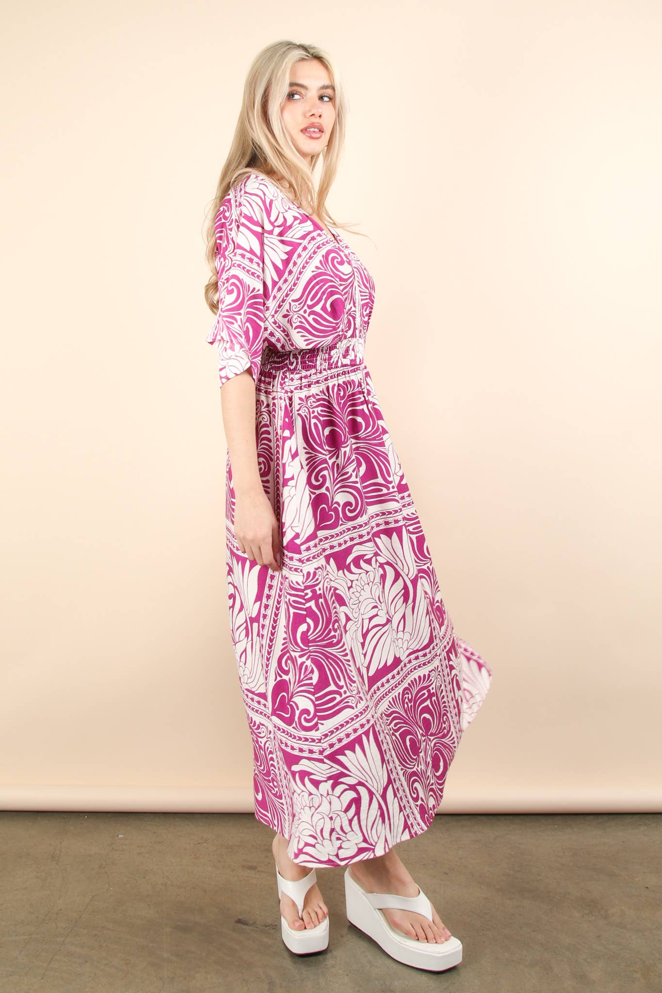 PL Bell Sleeve Woven Mini Dress