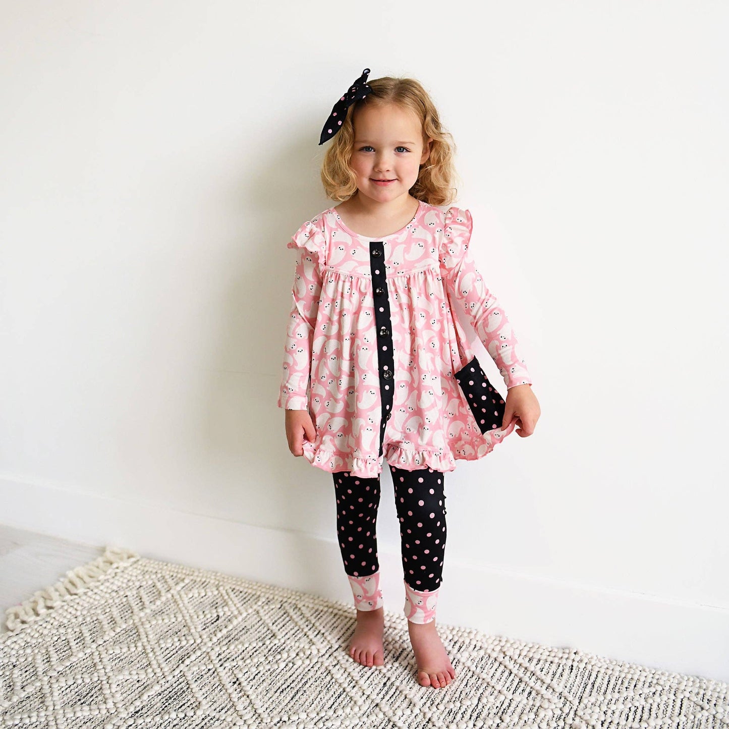 Glinda Ghosts & Raya Dot Peplum Set