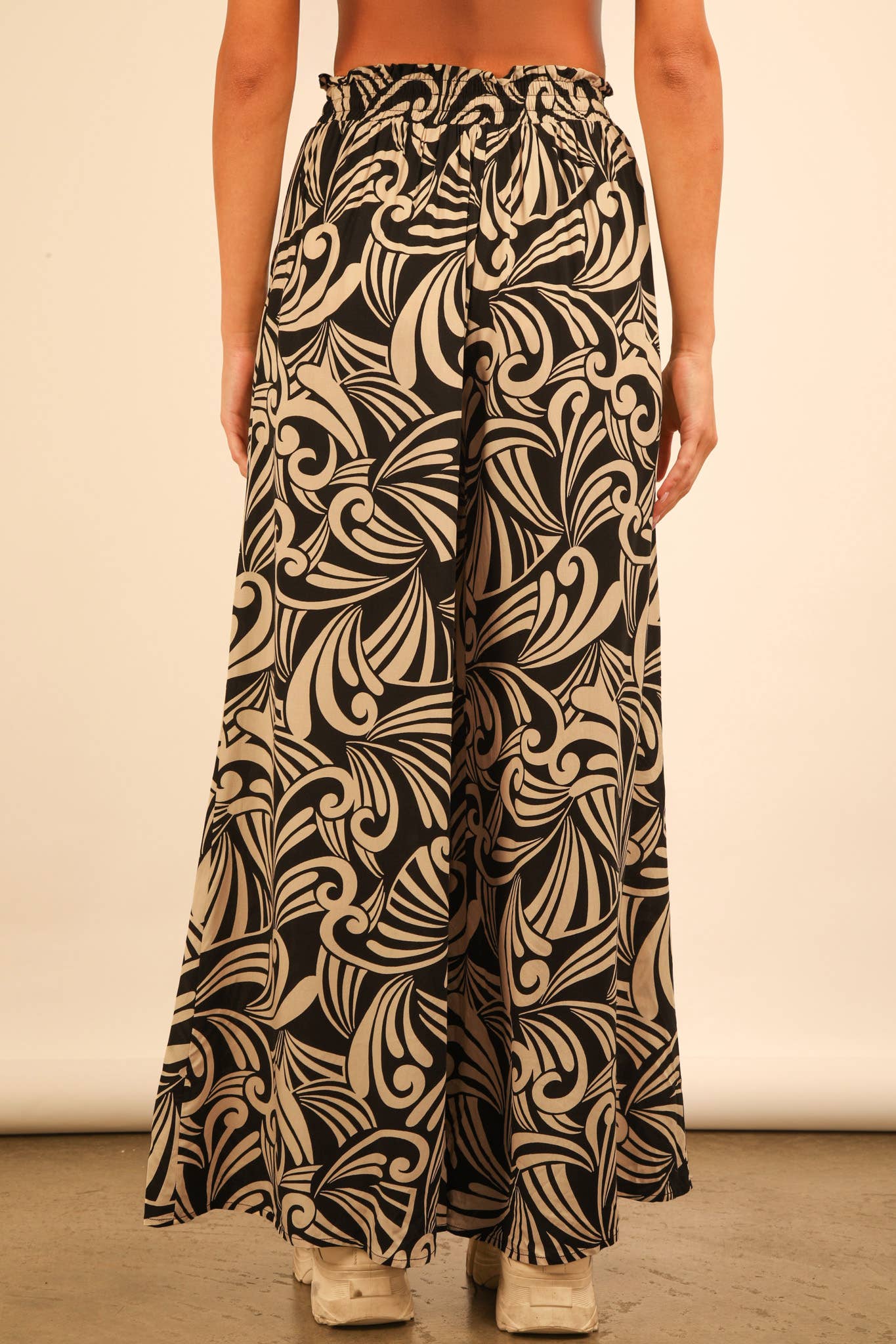 PL Printed Wide Leg Pants