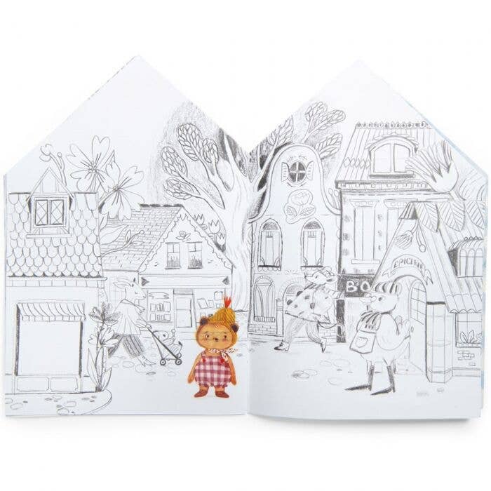 House Coloring Book & Stickers