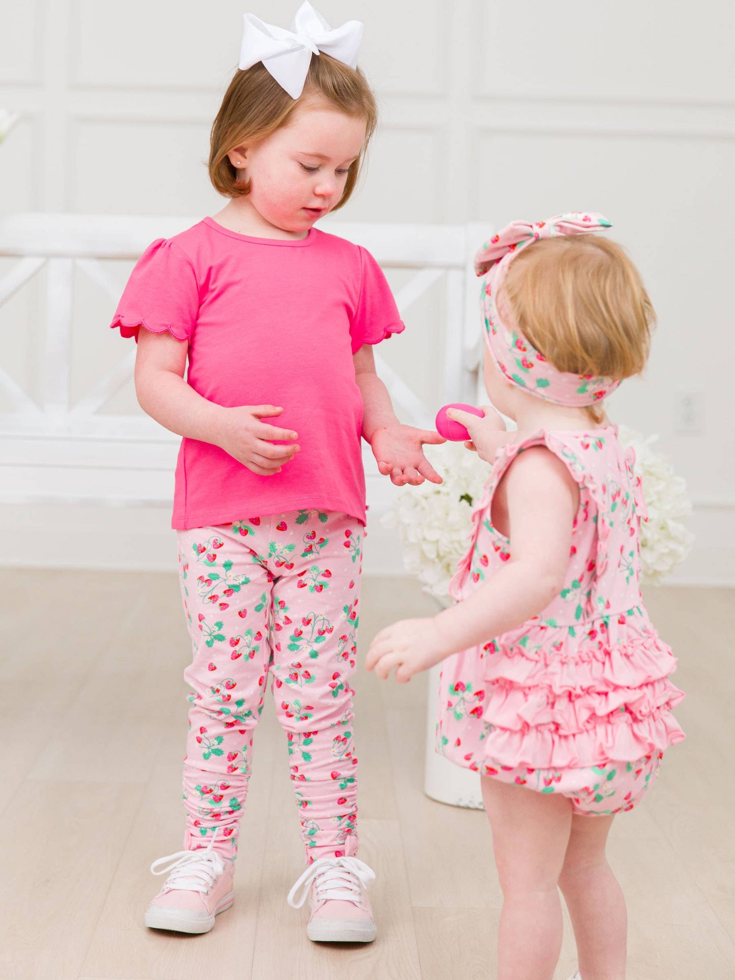 Sweet As Strawberries Tank Waterfall Romper