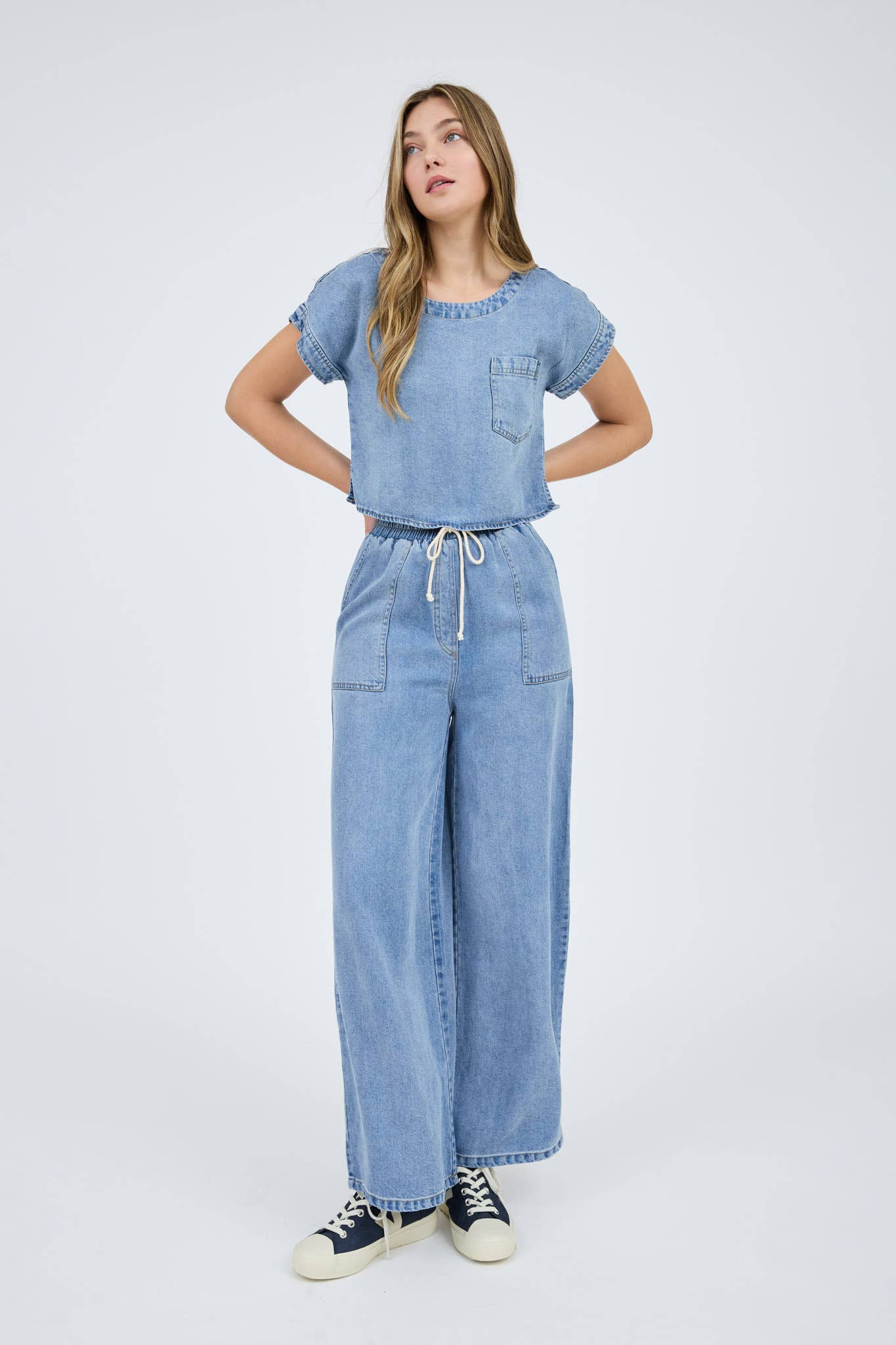 CHAMBRAY PANTS
