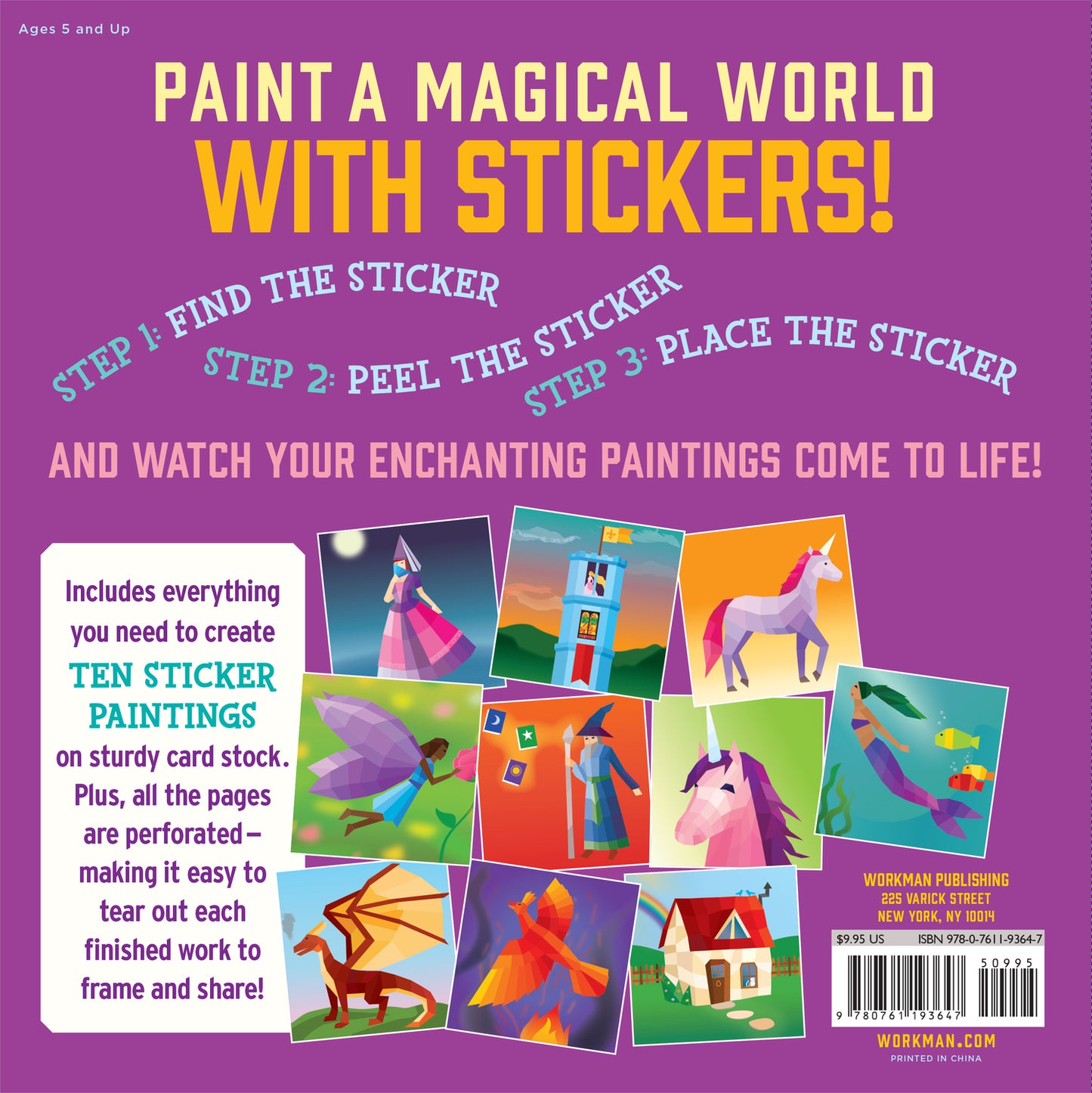 Unicorns & Magic Paint by Sticker Kids