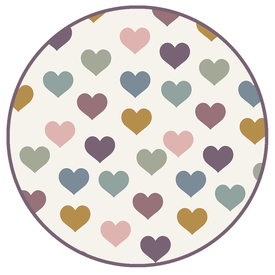 Purple Hearts Little Love PJs