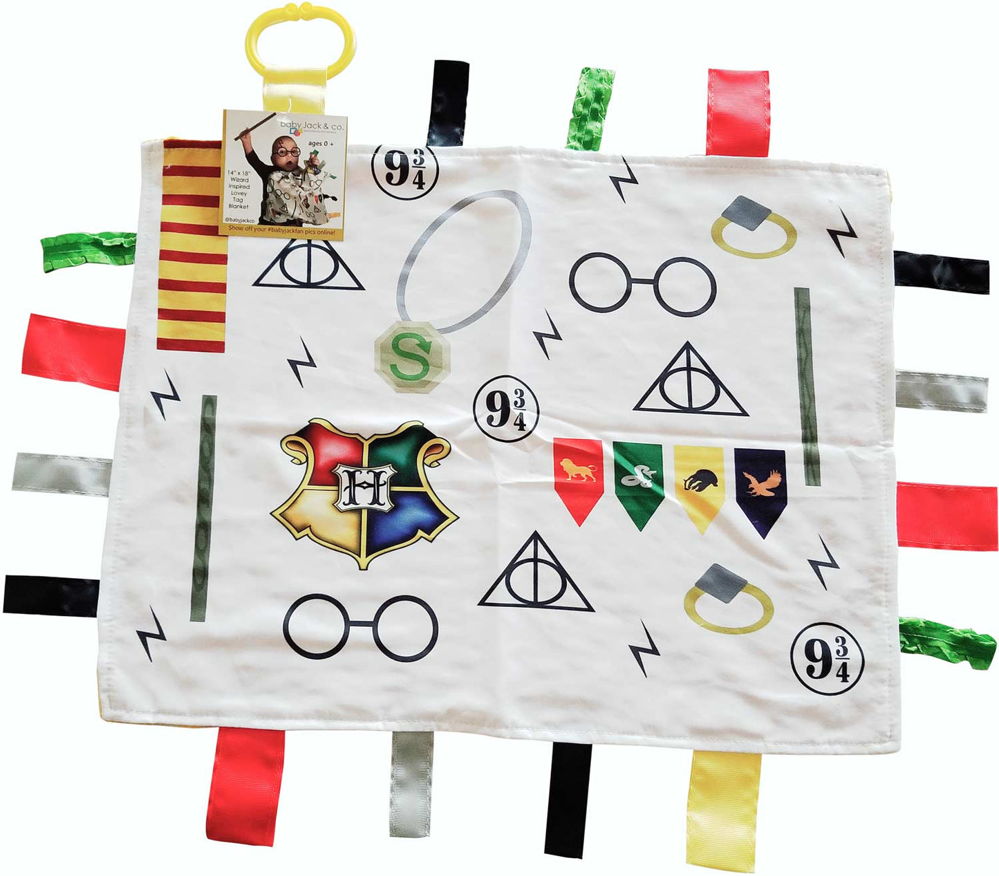 Wizard 14x18 Lovey With Ribbon Tabs