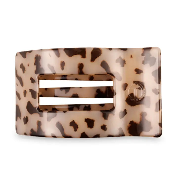 Square Flat Hair Clip | Small | Blonde Tortoise