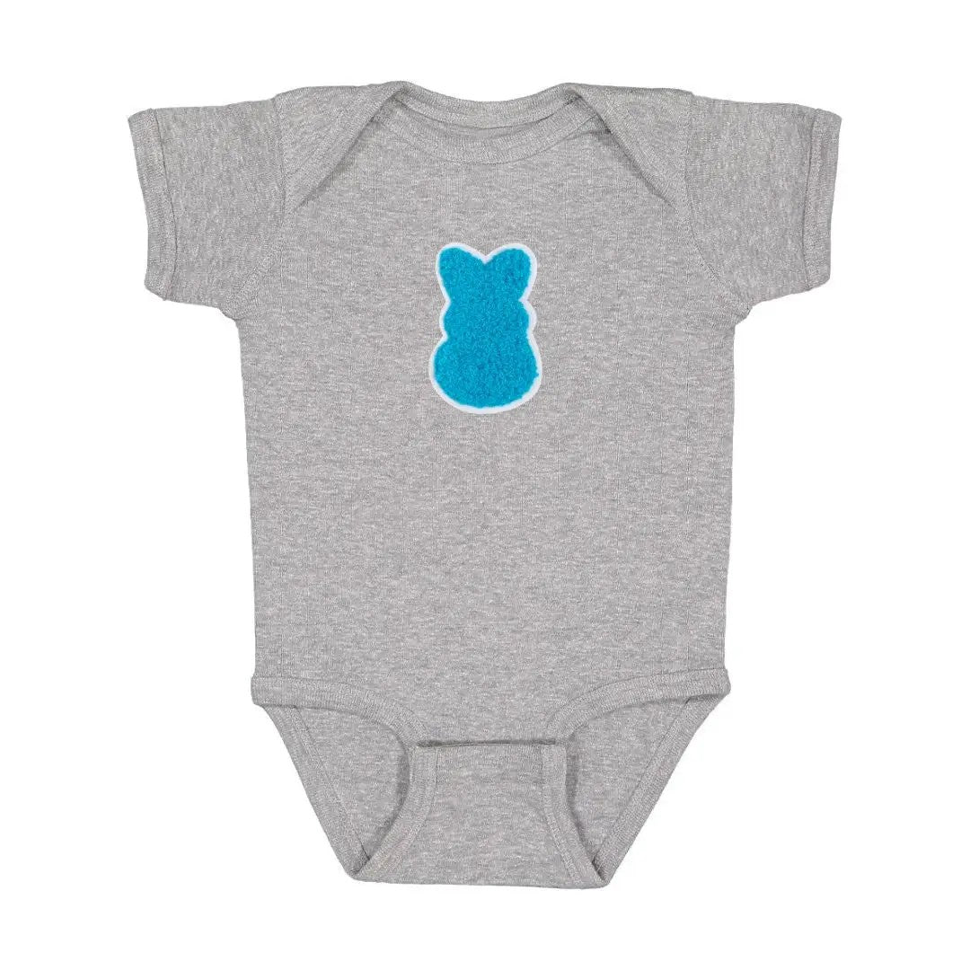 Blue/Gray Bunny Patch Bodysuit
