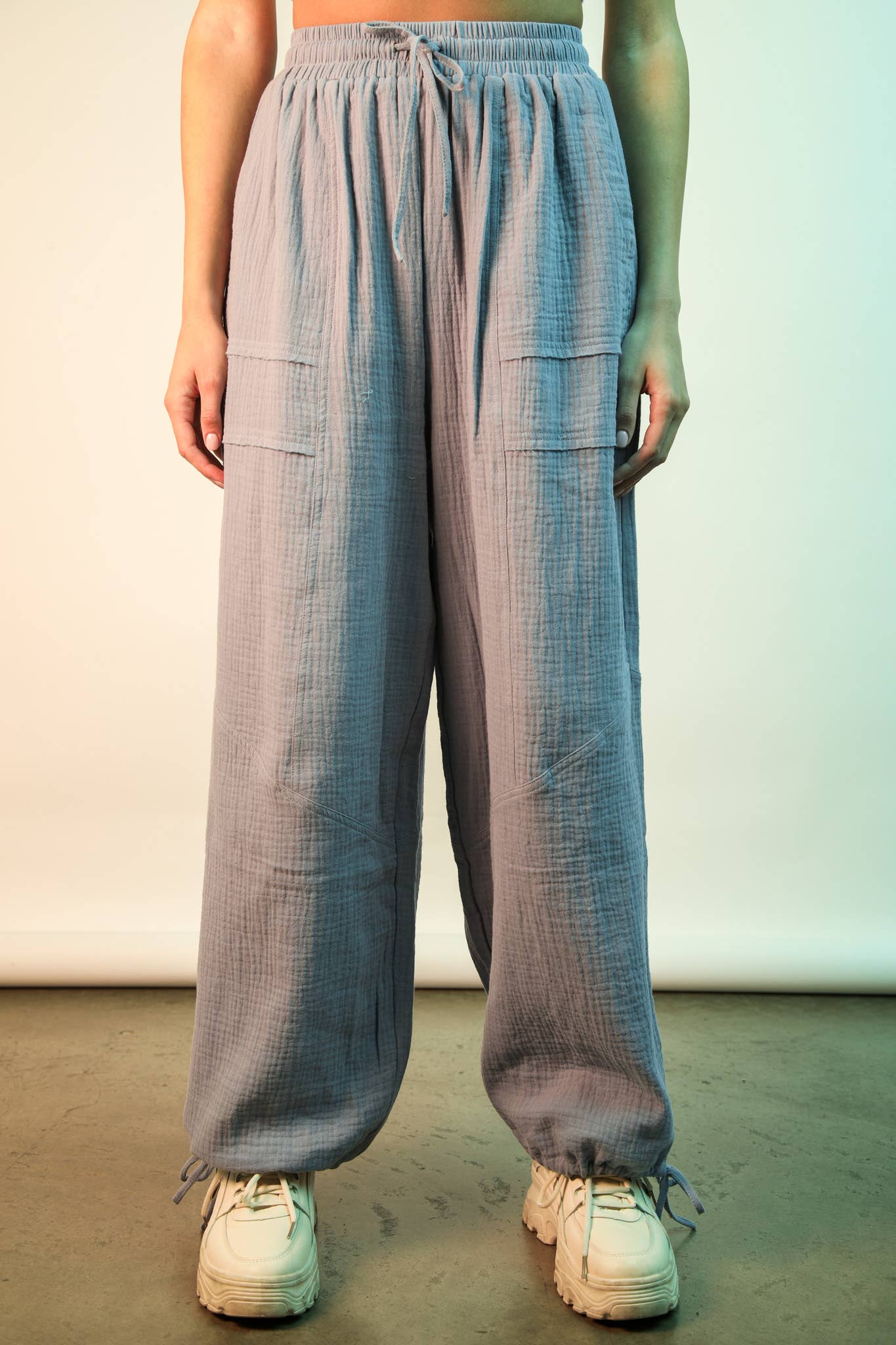 PL Wide Leg Gauze Pants