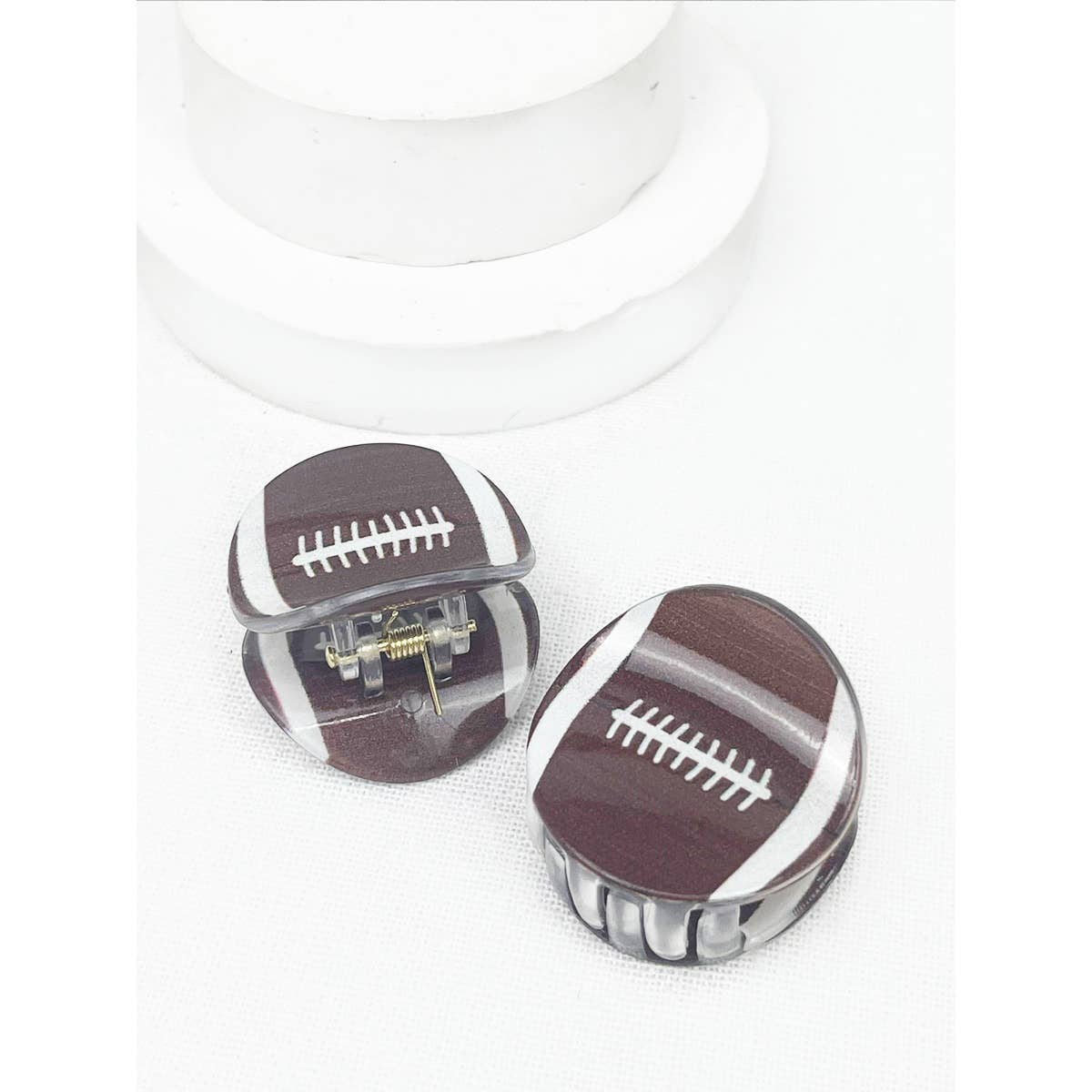 Sports Ball Hair Claw Clips