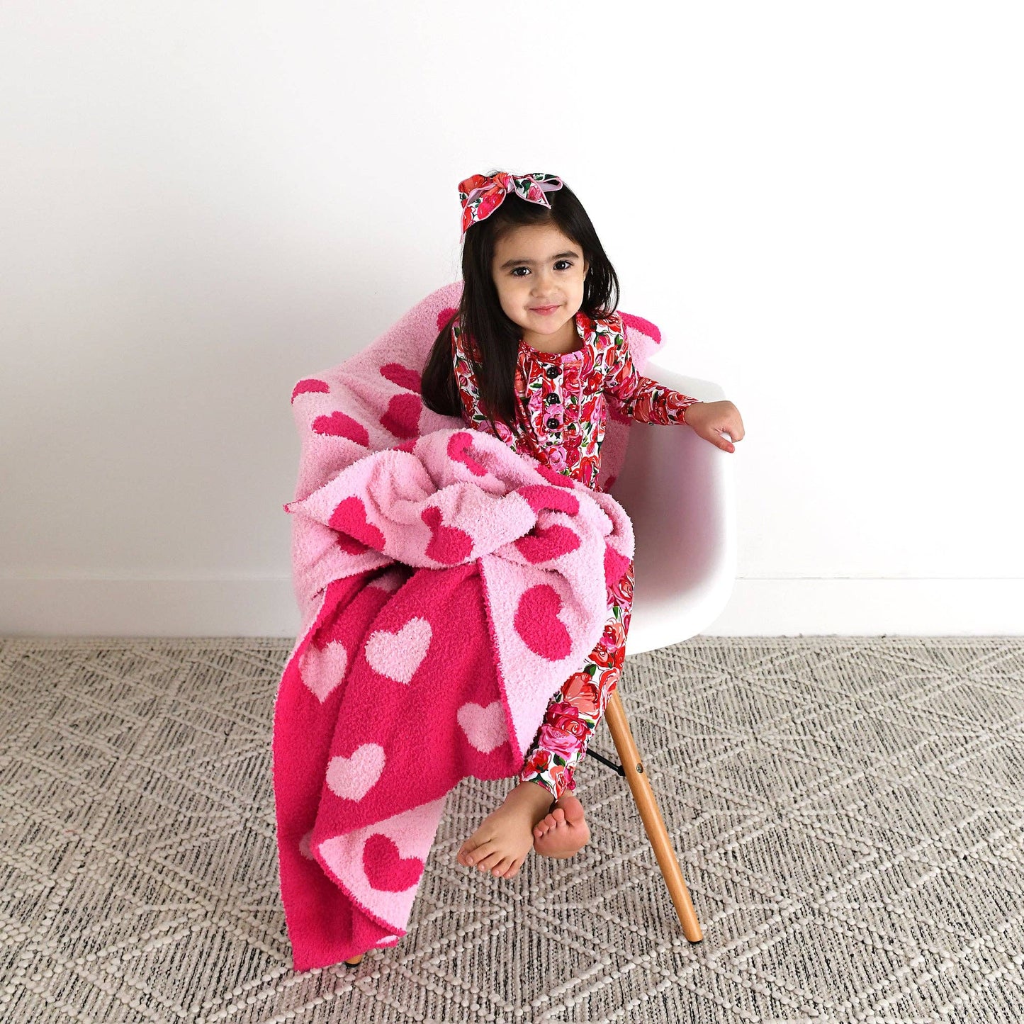 Rose Ruffle Two Piece Bamboo Toddler Outfit