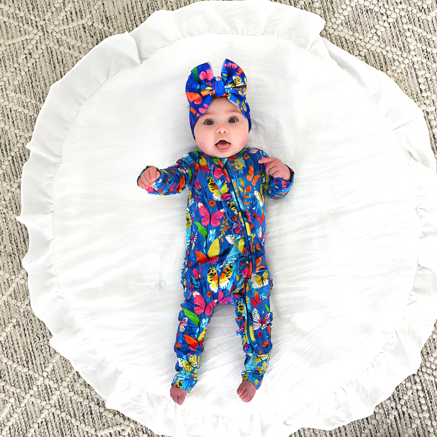 Aurora Butterfly Ruffle Zip