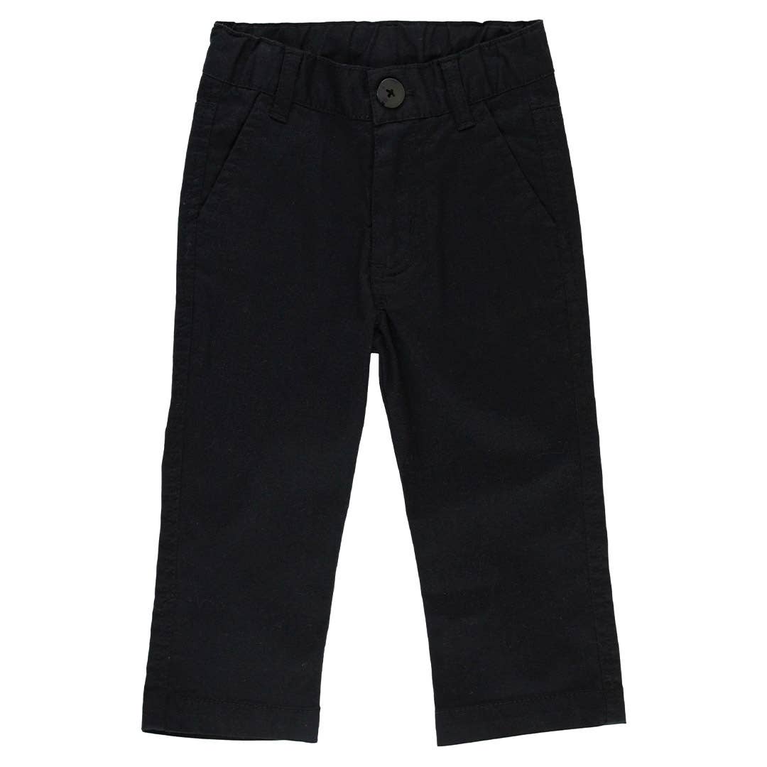 Black Stretch Chino Pants