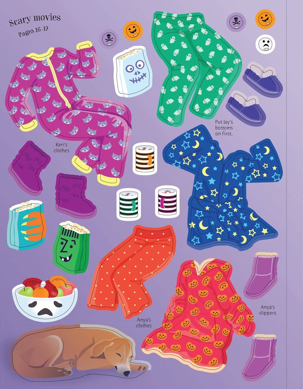 Halloween Party Sticker Dolly Dressing