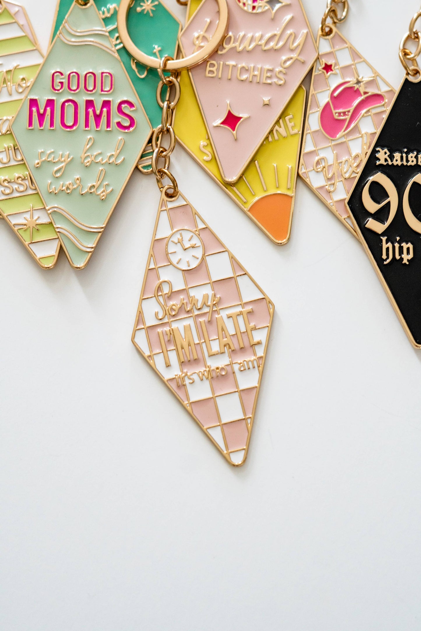 Motel Enamel Keychain