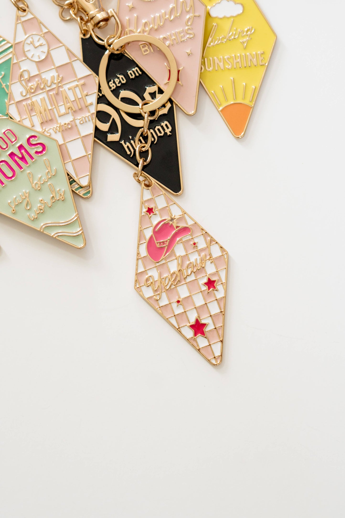 Motel Enamel Keychain