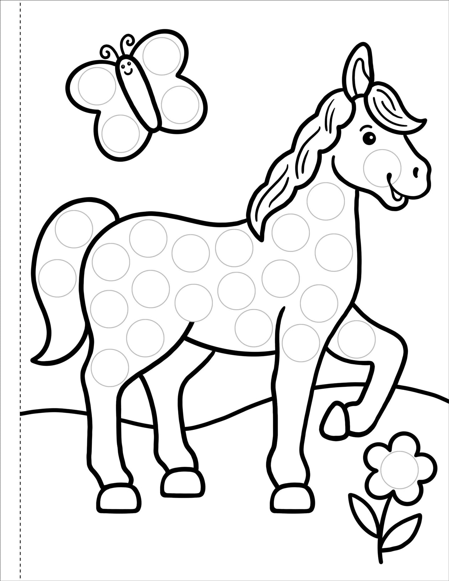 Animals Dot Markers Coloring Book