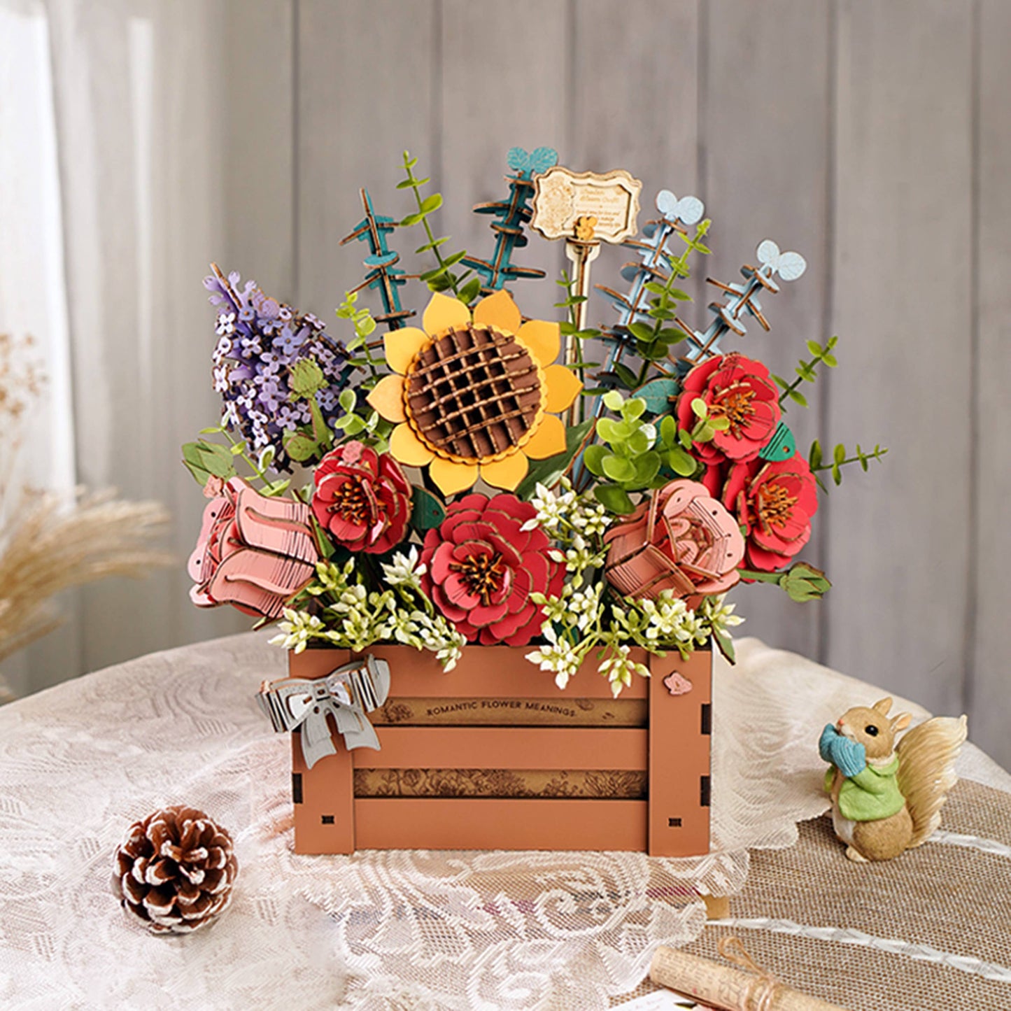 Bloom Box 3D Wooden Flower Puzzle