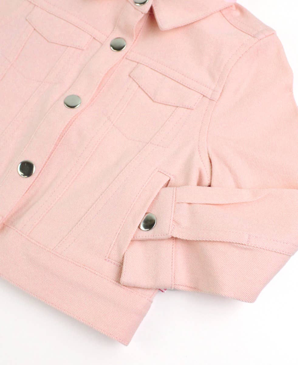 Pink Stretch Denim Jacket
