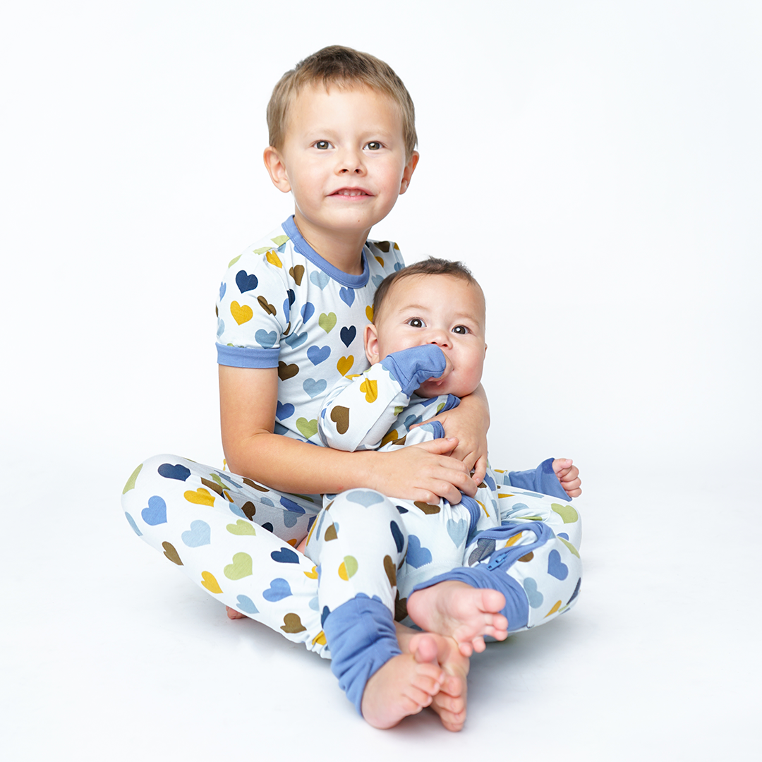 Blue Hearts Little Love PJs