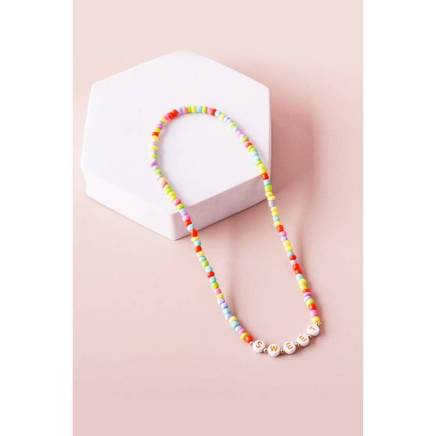 Sweet Multi Color Beaded Necklace