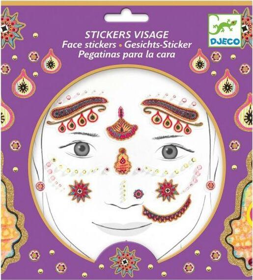 Princess India Face Stickers