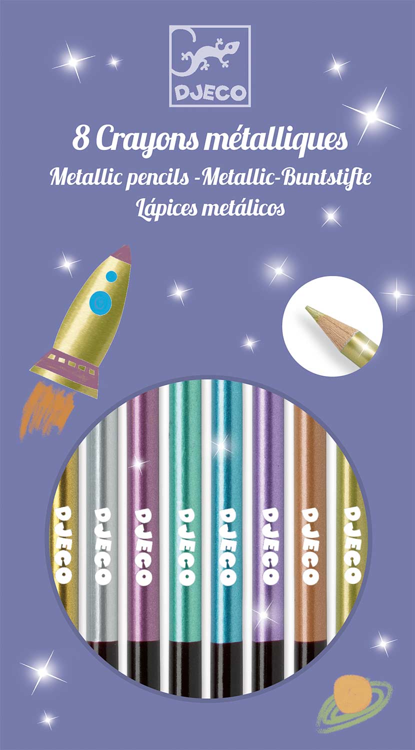 8 Metallic Pencils