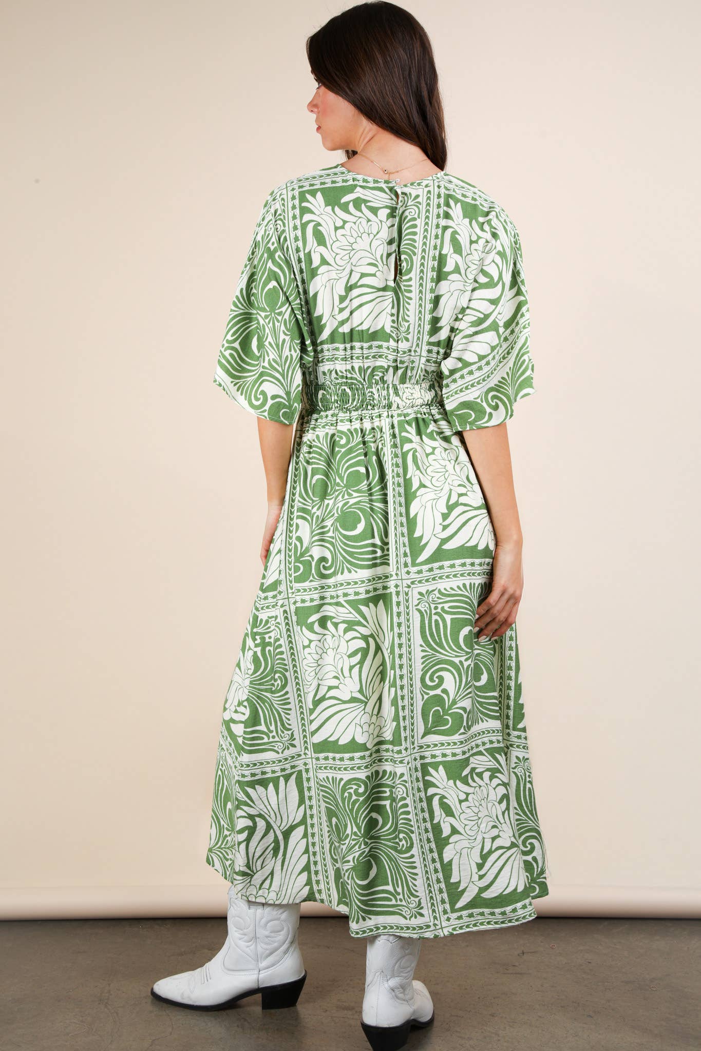 PL Bell Sleeve Woven Mini Dress