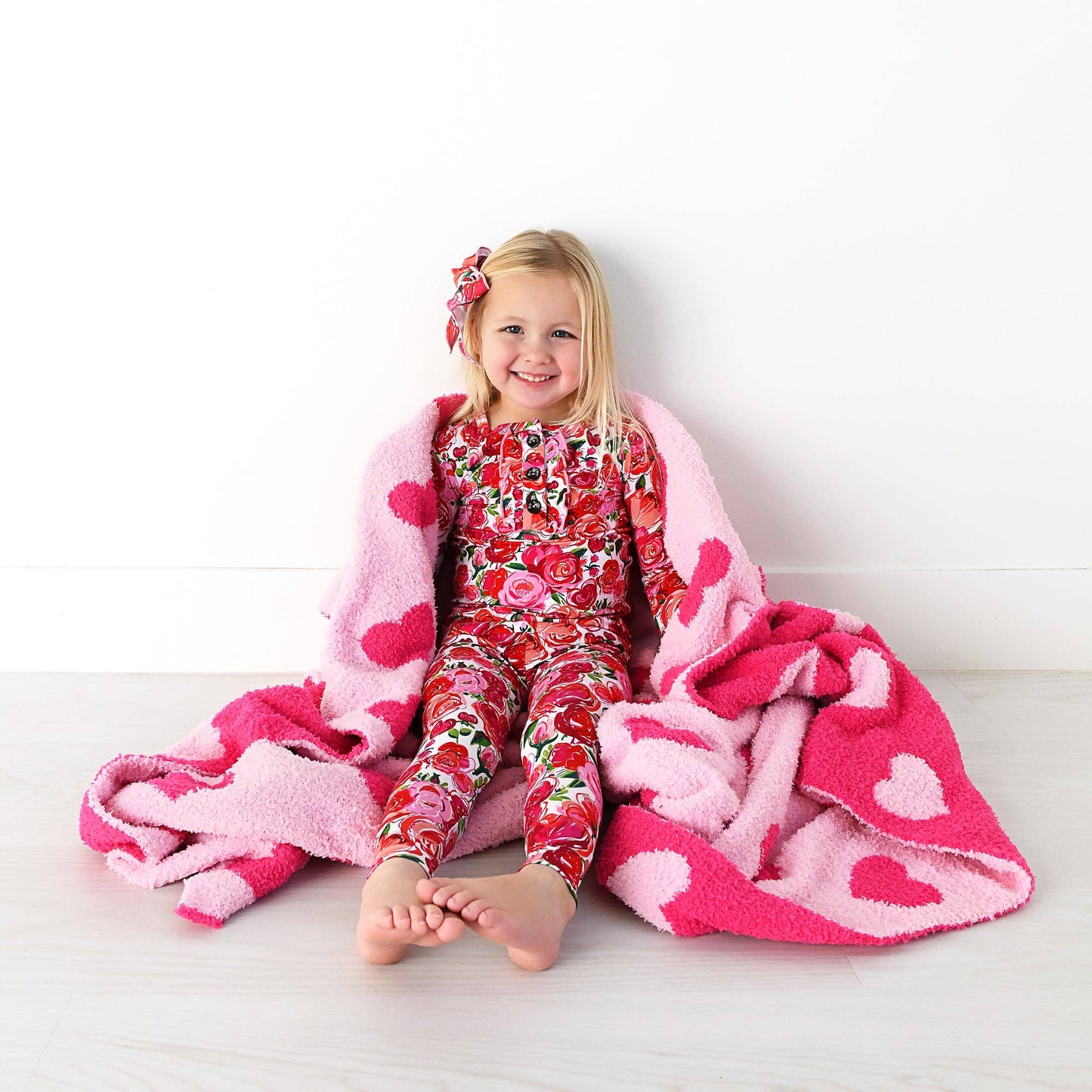 Rose Ruffle Two Piece Bamboo Toddler Outfit