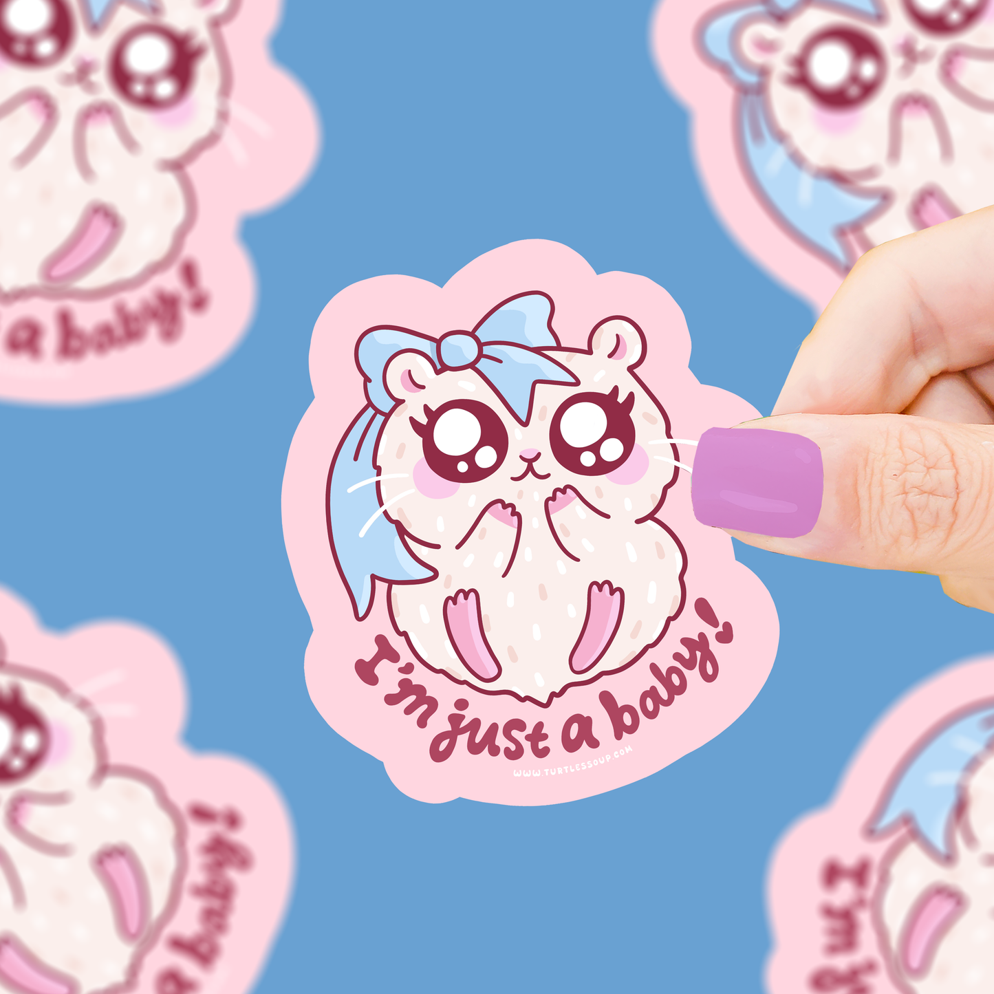 Just a Baby Hamster Sticker