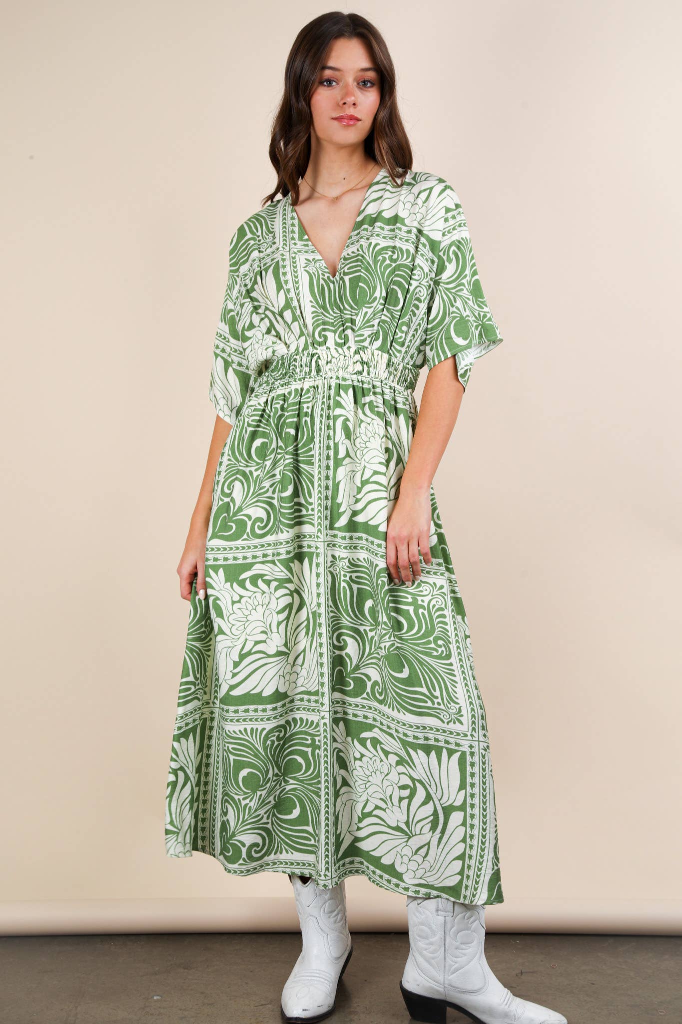 PL Bell Sleeve Woven Mini Dress