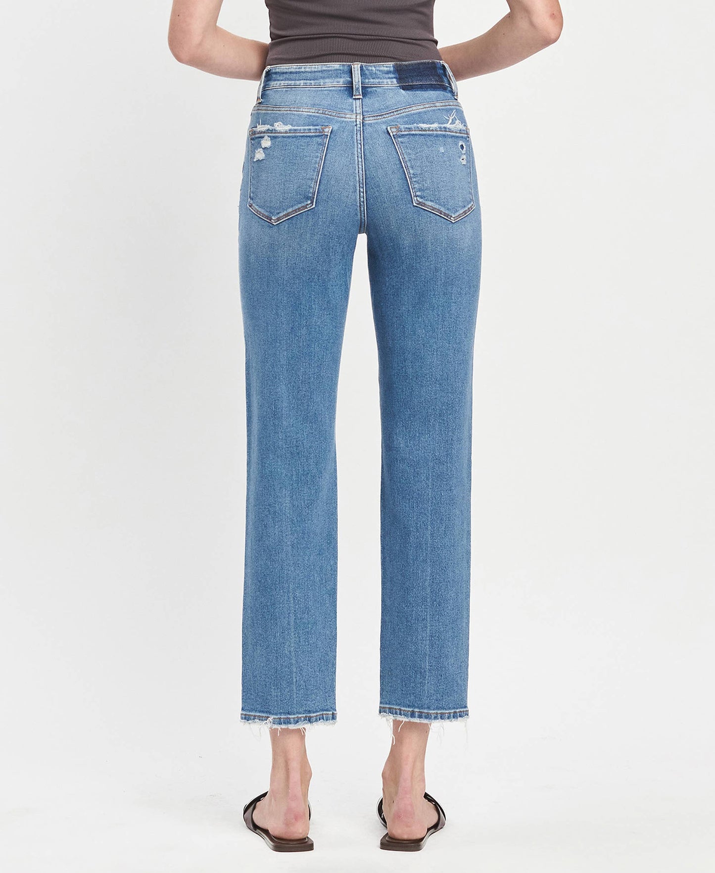Lauren HIGH RISE TAPERED STRAIGHT JEANS
