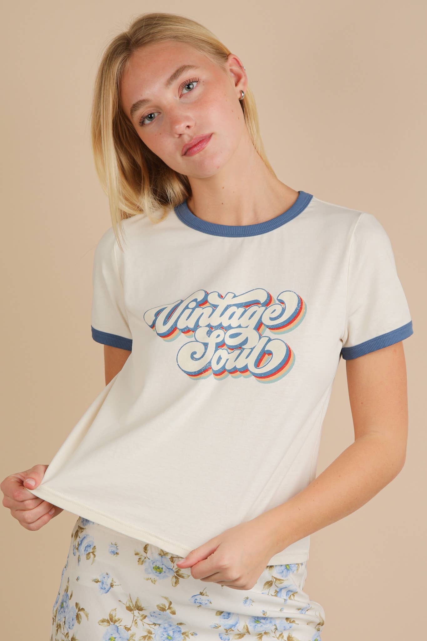 Vintage Soul Ringer Adult Tee