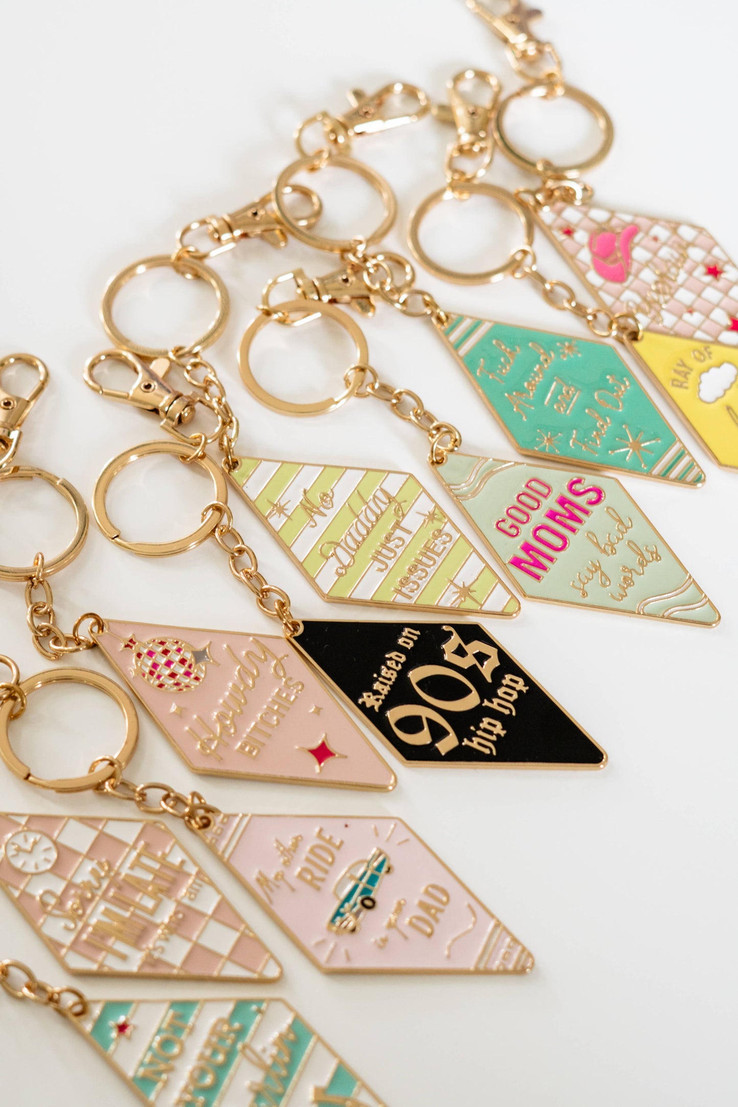Motel Enamel Keychain