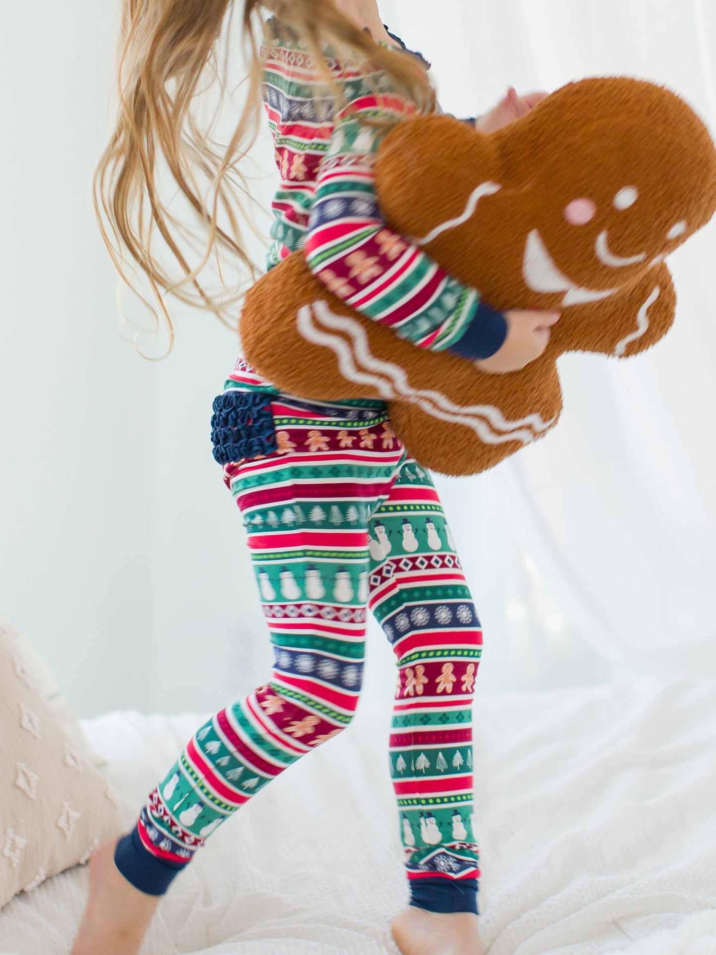 Fair Isle Friends Bamboo Ruffle Pajama Set