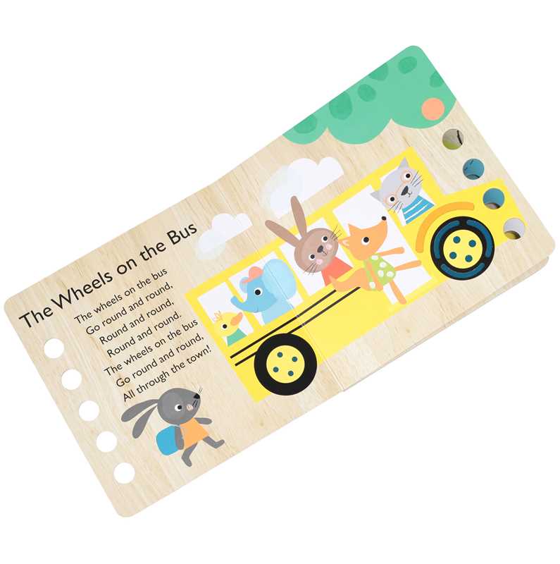 The Wheels on the Bus, Touch and Trace Nursery Rhymes