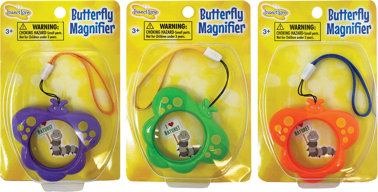 Butterfly Mini Magnifiers- 3 different colors