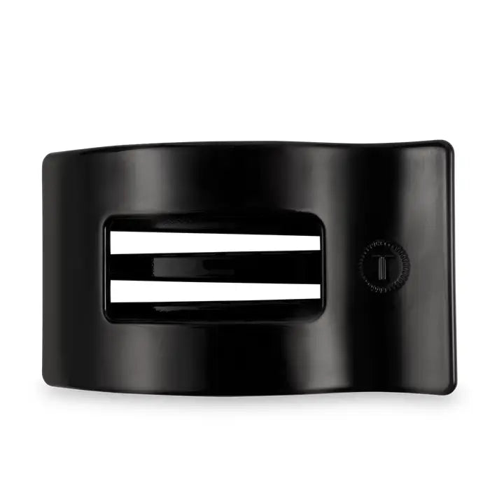 Square Flat Hair Clip | Small | Jet Black