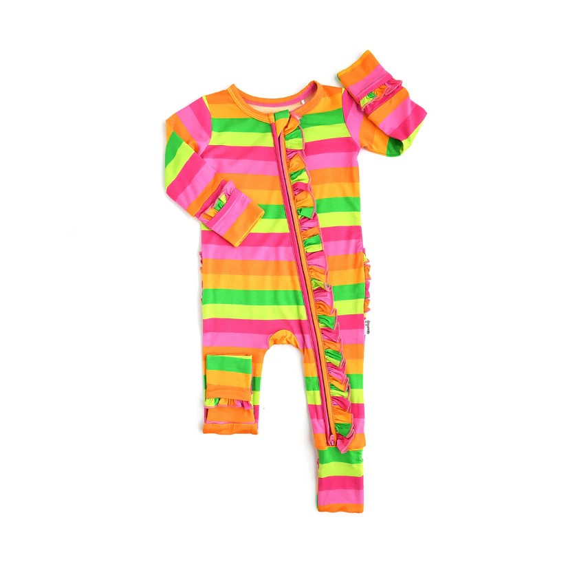 Stephanie Ruffle Zip PJ