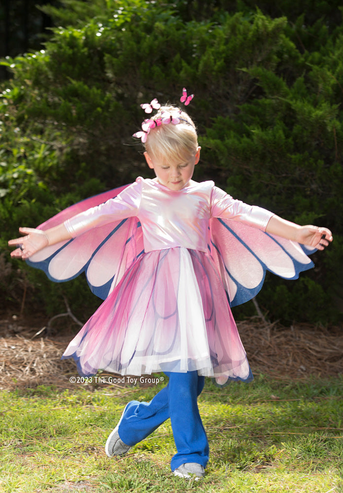 Butterfly Twirl Dress with Wings - Size 3/4 Toodleydoo Toys Butterfly Twirl Dress with Wings - Size 3/4 Toodleydoo Toys