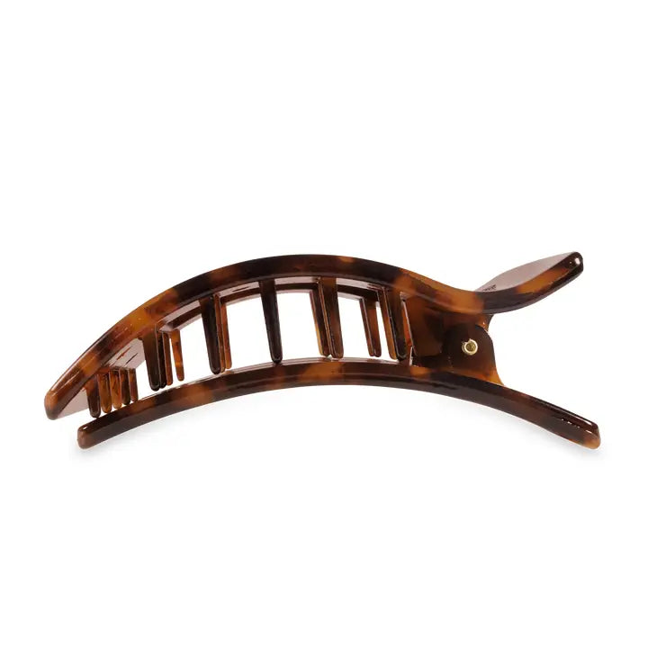 Square Flat Hair Clip | Small | Tortoise