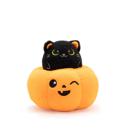 Peek-A-Boo Plush - Cat in Pumpkin 🐈‍⬛